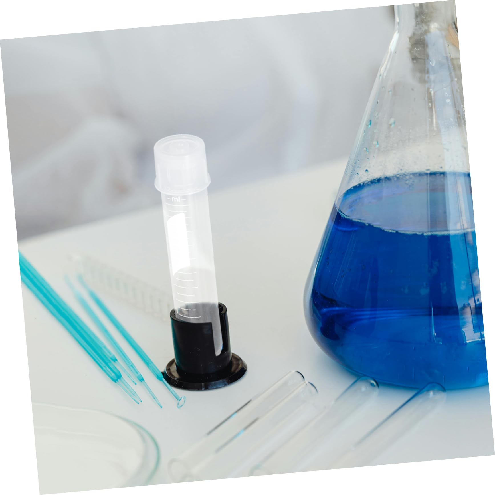 10pezzi Tubo Di Cultura Con Coperchio Provette Da Laboratorio Per Campioni Liquidi Tubo Di Stoccaggio Scrivibile Materiale Confezione Per Esperimenti Scientifici