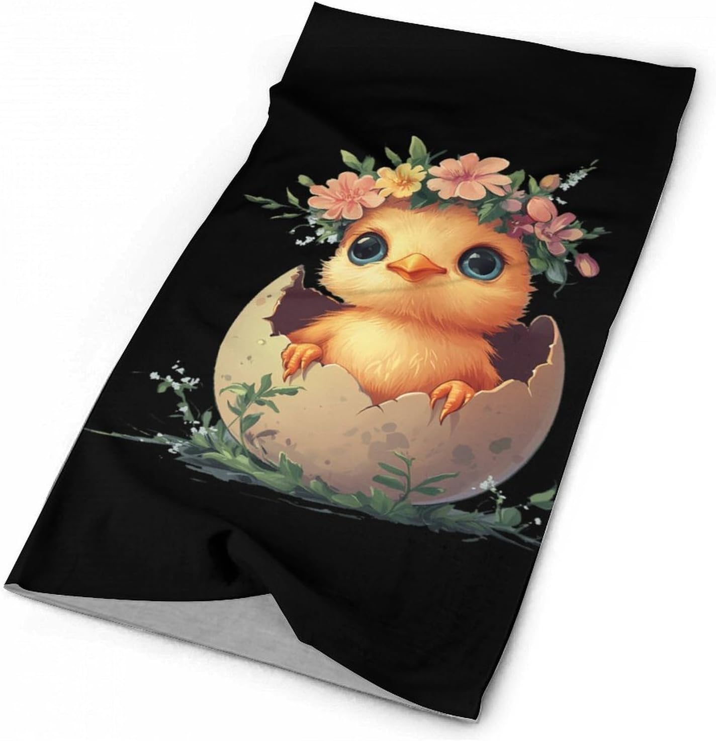 Hatching Chick Flowers Face Cover Neck Gaiters for Men Women Sun Protection Mask Scarf Hiking Bandana