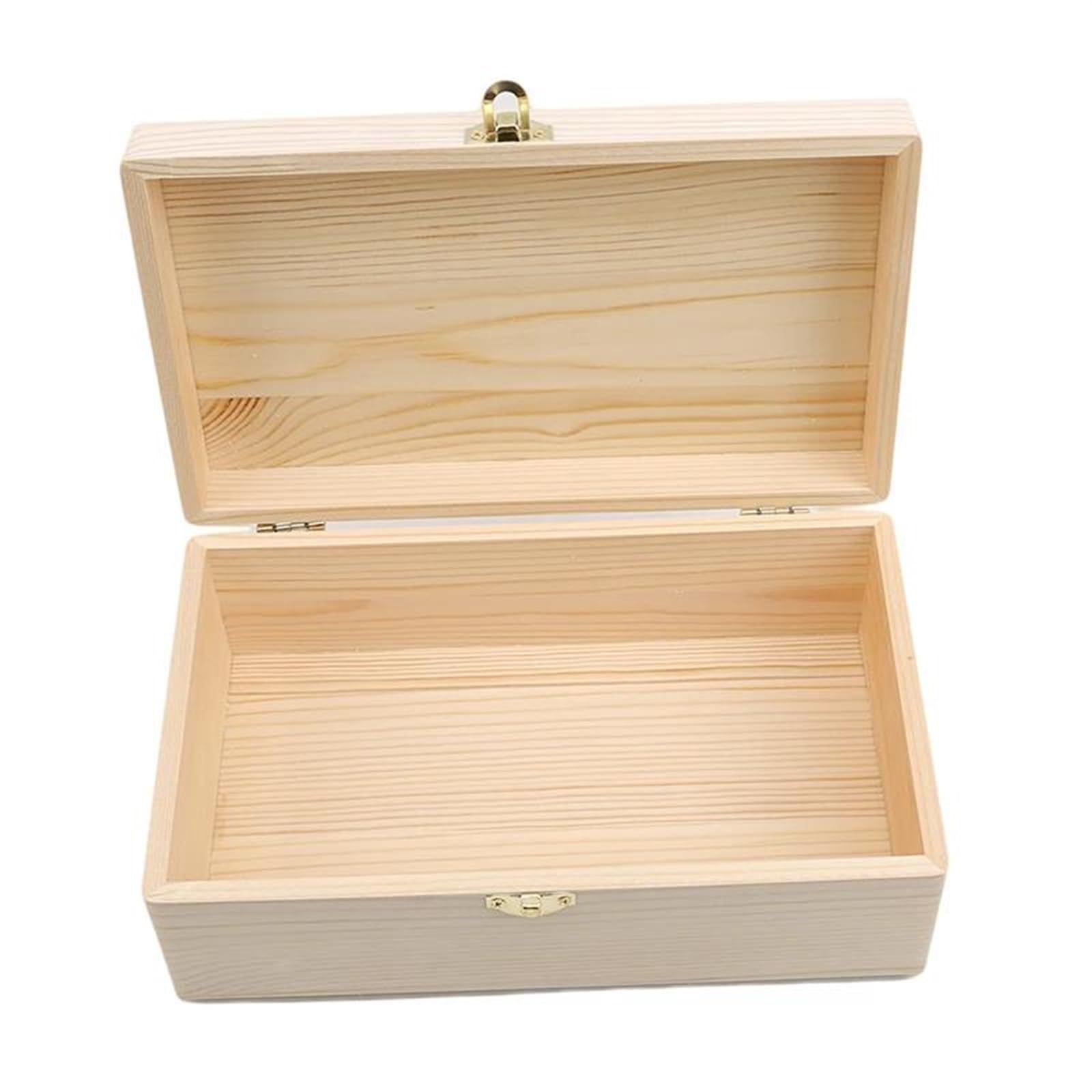 Joyeros Originales Caja Regalo Madera Maciza Hecha A Mano Caja Hogar Artesanal Almacenamiento Madera Rectangular Pino Escocés Color Registro Caja Hecha Mano Joyeros Mujer Joyero Madera