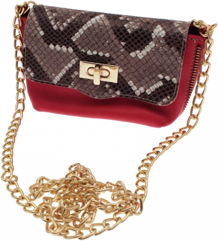 Cats Women's Small Leather Shoulder Handbag N/A Coral