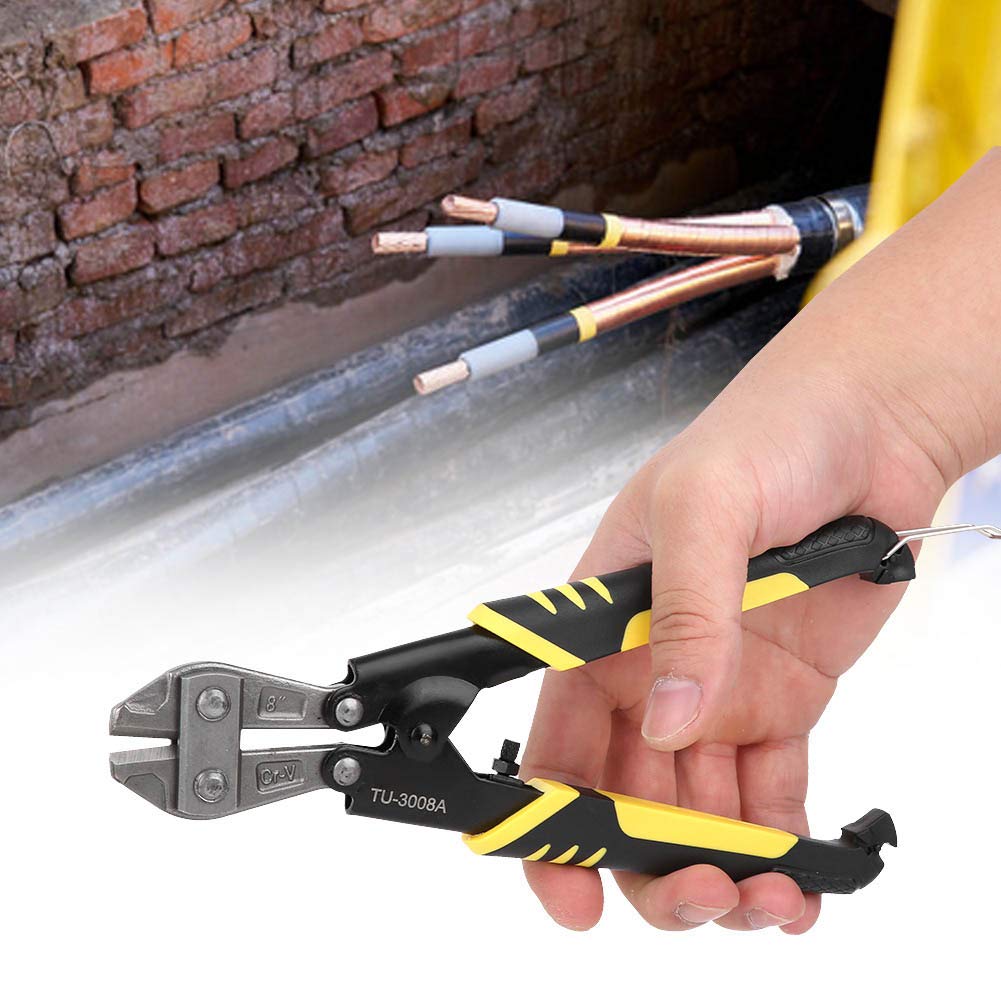 Bolts Cutter Heavyduty Ergonomic Hand Tool Nonslip Handle Mini Chrome Steel 8inch