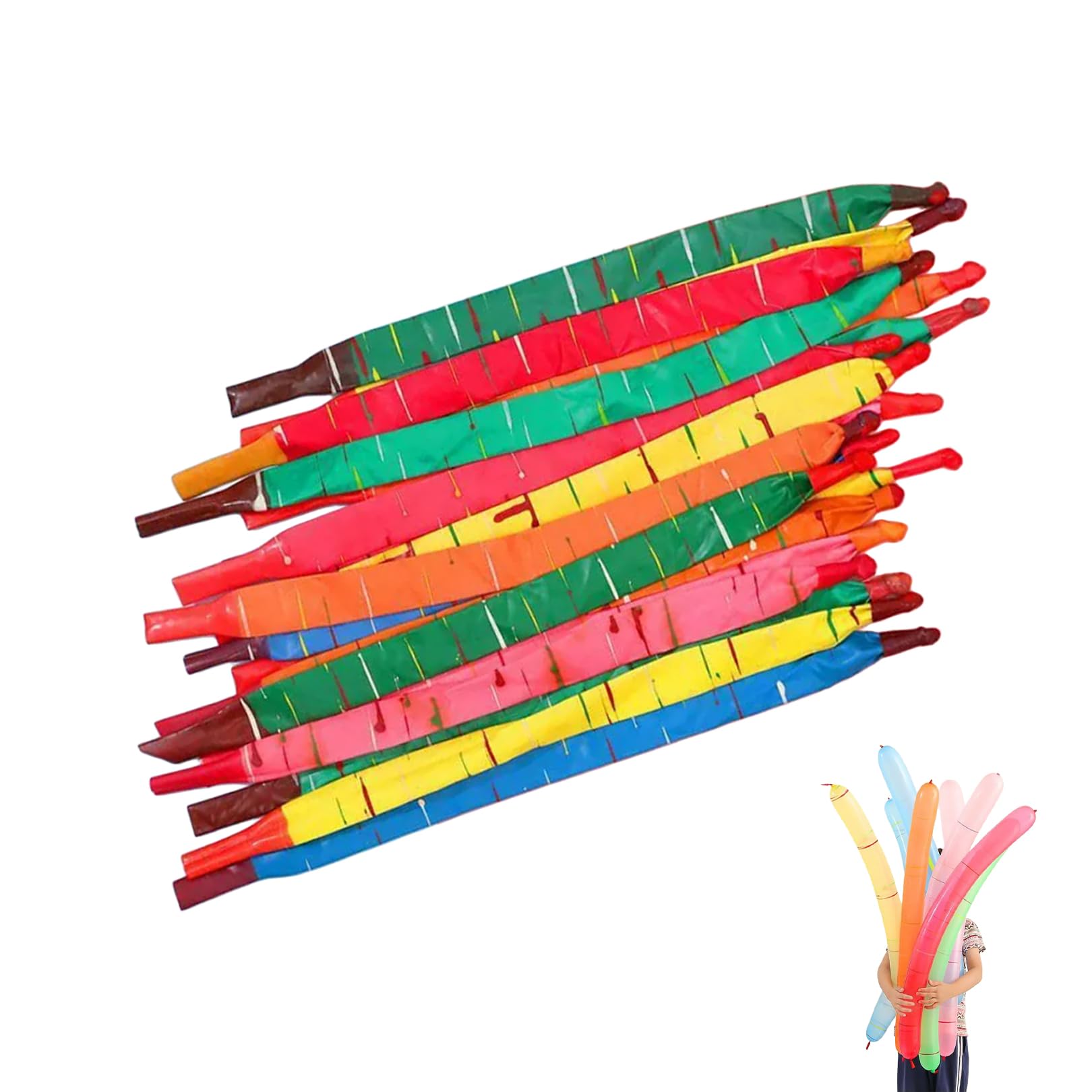 50 Pcs Rocket Balloons,Long Balloon,Modelling Balloons,Flying Rocket Balloon,Assorted Colours Party Bag Fillers Decorations for Outdoor Activities,Christmas,Children's Birthday Party,Celebrations
