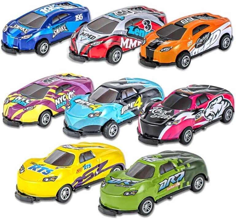 Amitasha Unbreakable Pull Back Friction Power Car Set for Kids - Set of 5