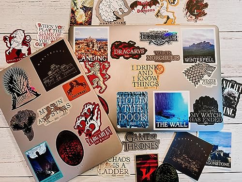 Con*Quest CJ2010 Conquest Journals Game Of Thrones Sigils And Iconic Art Vinyl Stickers thumb #3