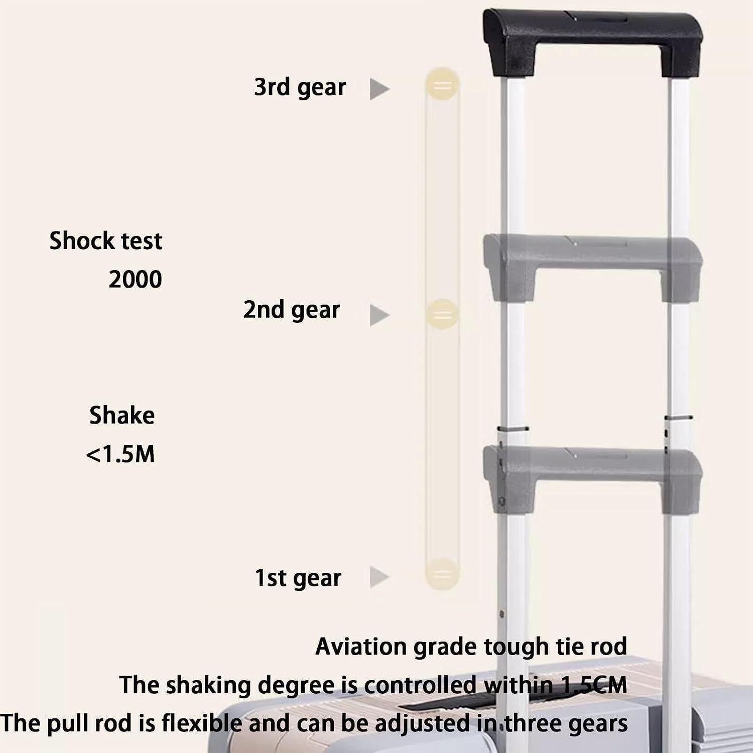 Maleta Maletas Plegables, Equipaje a Cuadros, Carrito Ajustable, Equipaje de Mano, Maleta con Apertura Frontal, Maleta con Ruedas Universal Bolsas de Viaje