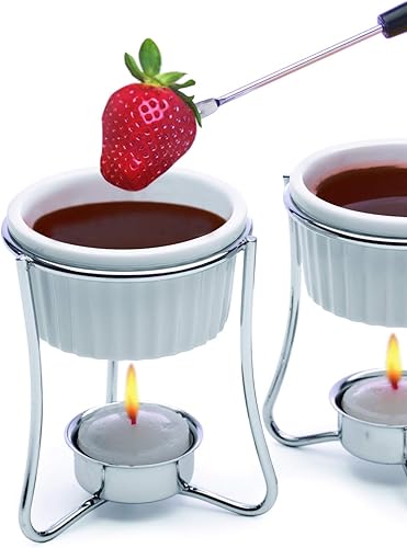 Miniatura 2 de Set de 2 calientaplatos Prepworks de Progressive International GCBW para mantequilla A Blanco