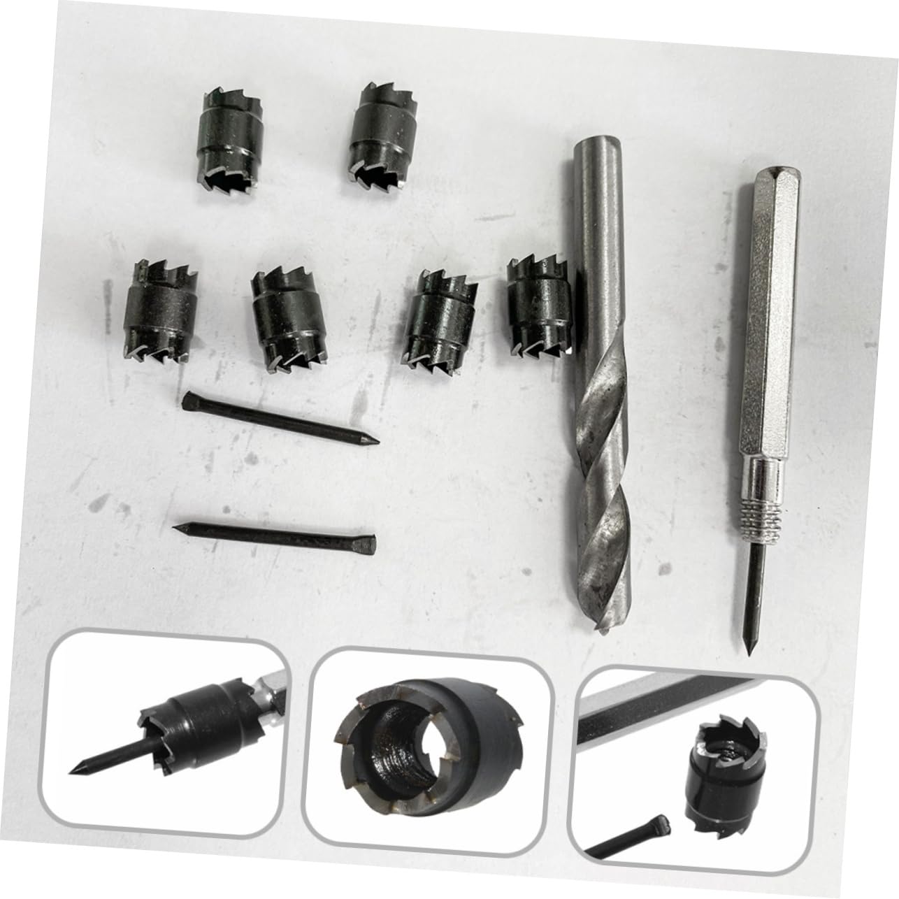 ARTIBETTER 9pcs Weld Cutter High-Speed Welding Drill Bits for Welding Construction Efficient and Tool for Automotive Repair and Industrial Use