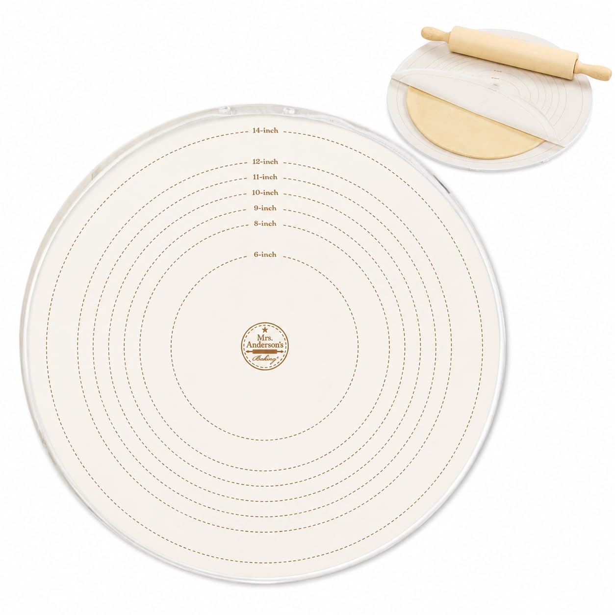 Mrs. Anderson's Baking Bolsa de silicona para tartas de 40,6 cm, antiadherente