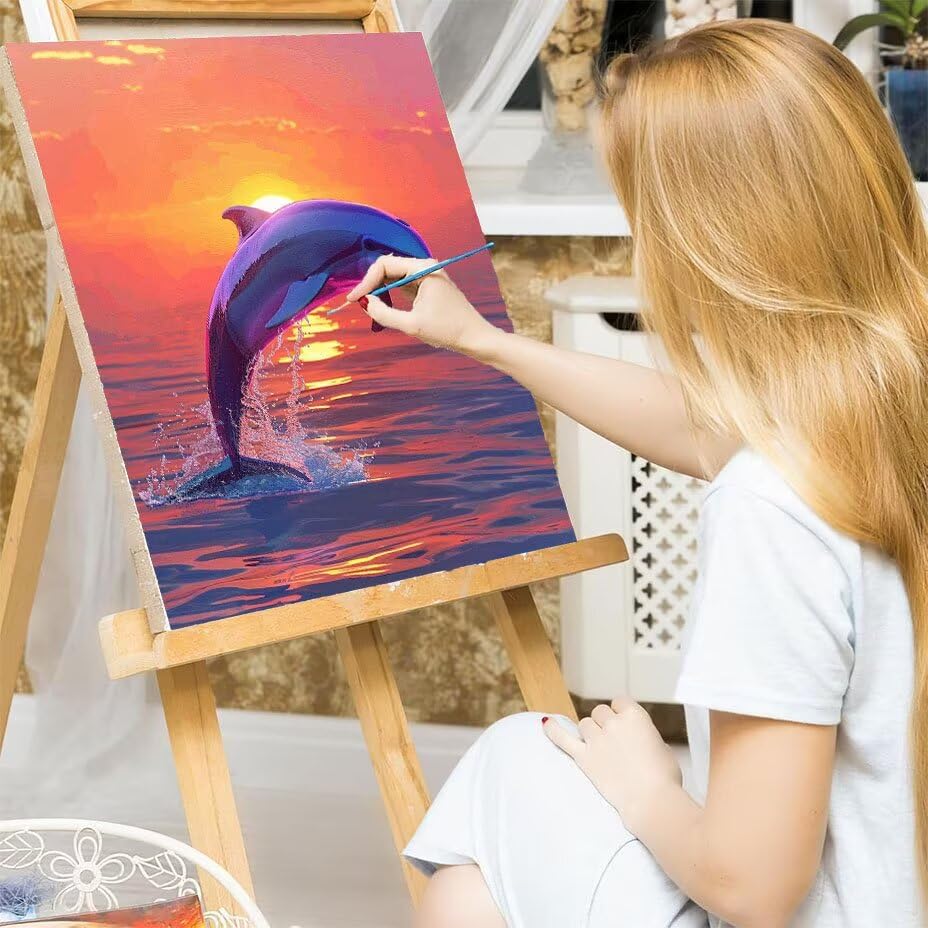Pintar por números adultos manualidades diy cuadros con números acrílico lienzos 90x120cm 7