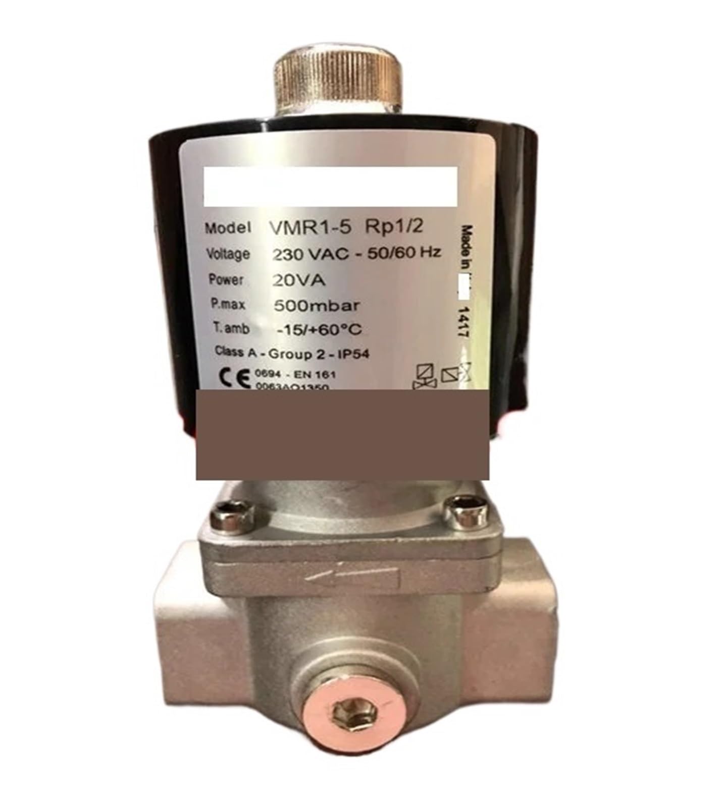 BACYDLPL VMR1-5 RP1/2 500mbar solenoid valves