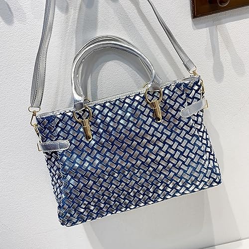 Bolso denim de mujer con gran capacidad y diseño brillante miniatura 4