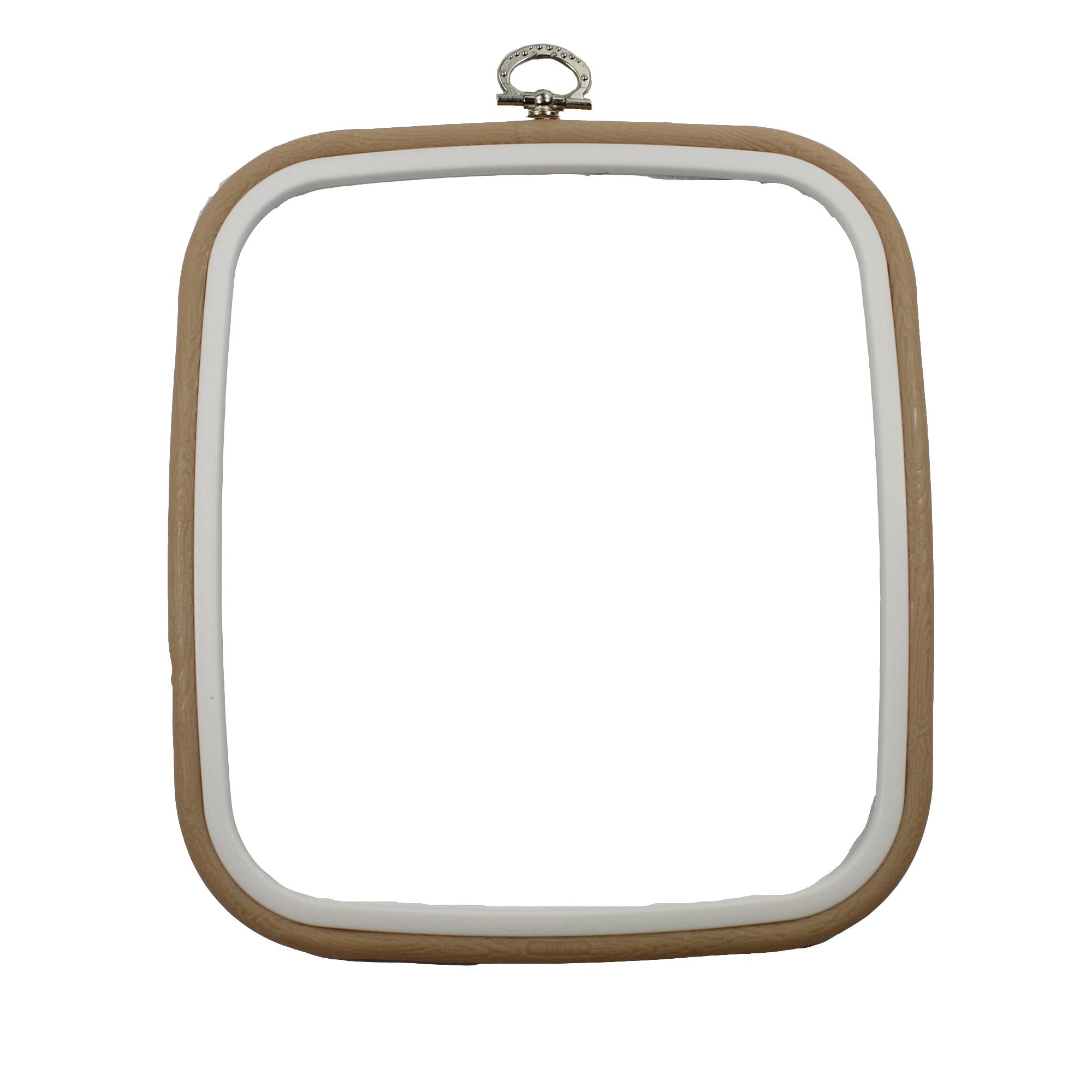Nurge Embroidery Flexi Hoop Square Cross Stitch Display Sand #3 23cm x 25cm