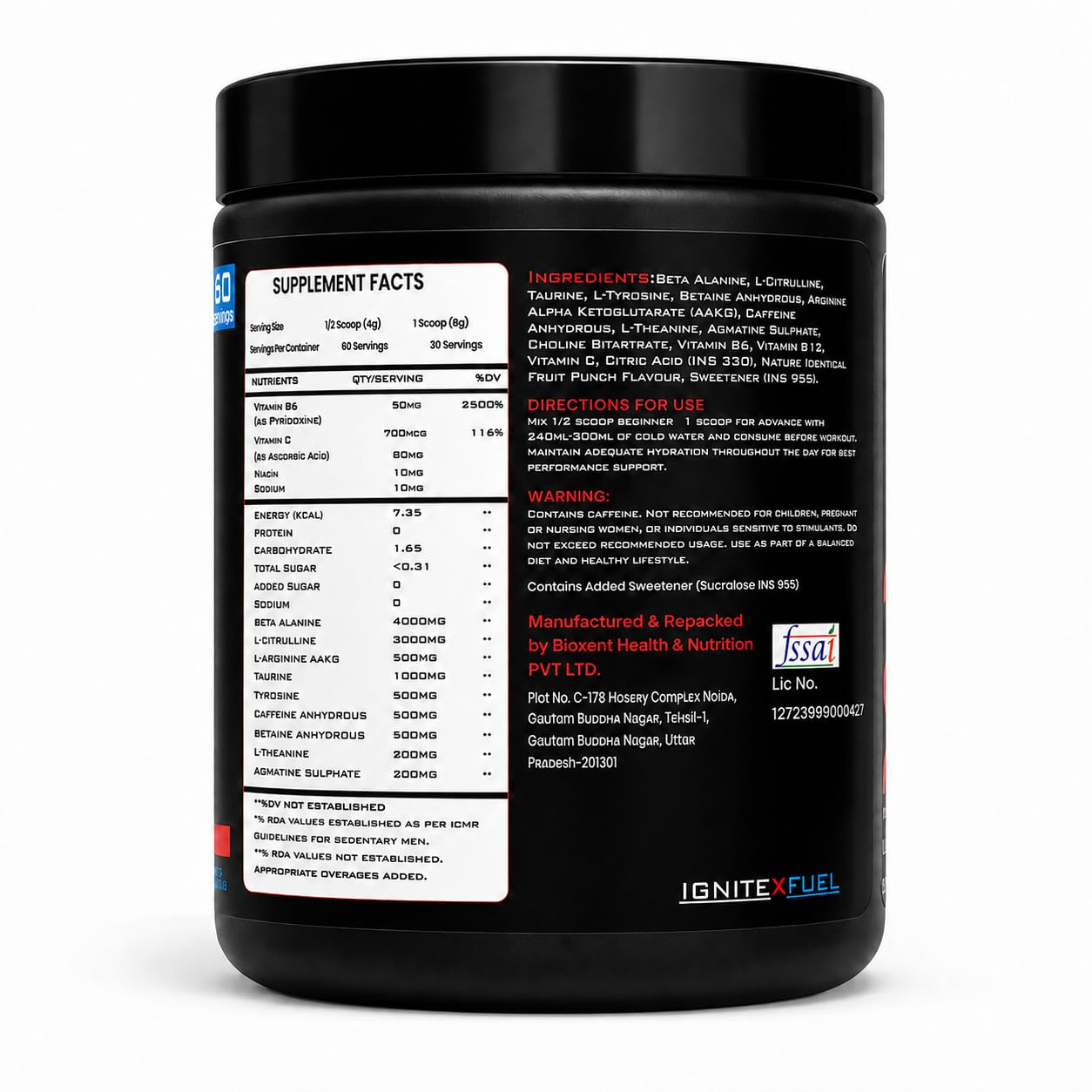 LIMITLESS Pre Workout for Men & Women, Fruit Punch, 60 Servings — Amazon image 7