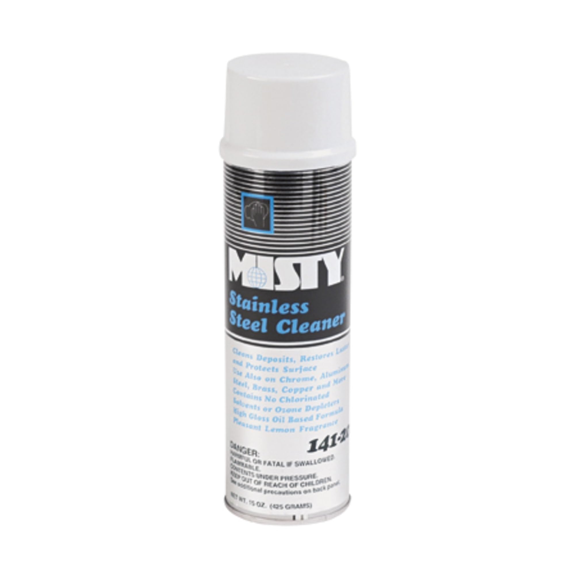 Misty a00141 15 oz Aerosol Can, limpiador de acero inoxidable (funda de 12)