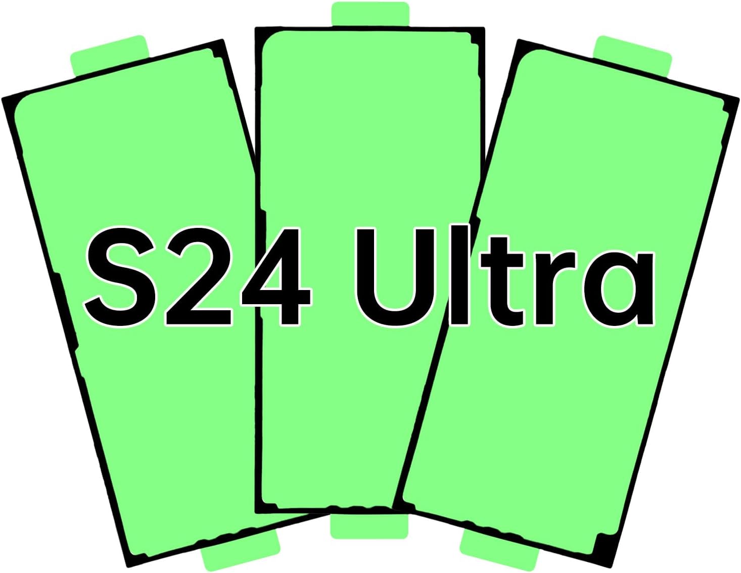3PCS Battery Door Cover Adhesive Tape for Samsung Galaxy S24 Ultra | Back Cover Sticker Adhesive Tape Glue Replacement for samsungs24 ultra SM-S928U SM-S928U1