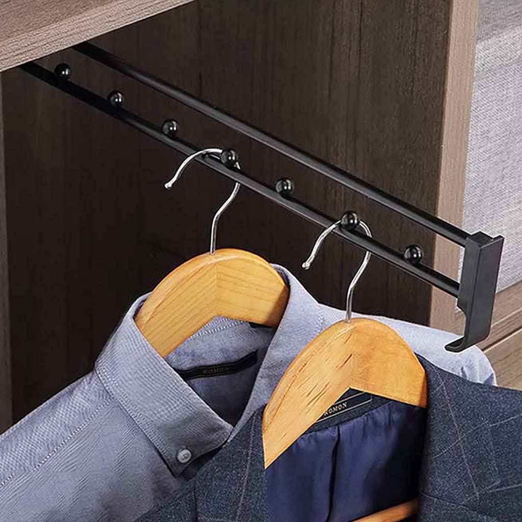corner wardrobe， Closet Hanging Rod For Clothes Pants,Adjustable Rail 25-50Cm Wardrobe Rails(400mm/15.7inch)