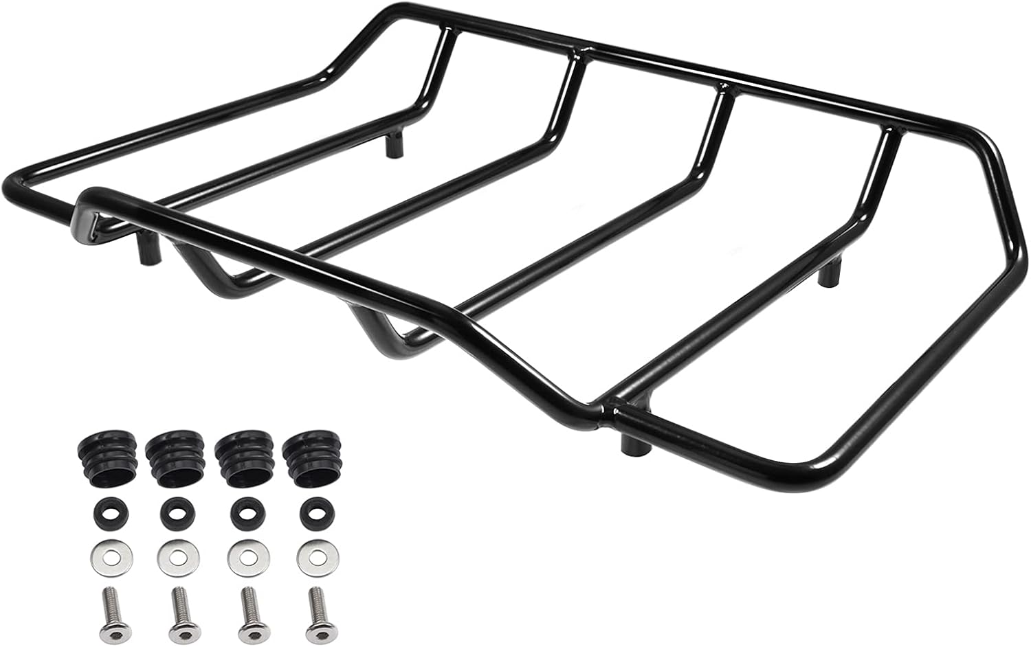 Benlari Black Air Wing Tour Pack Luggage Rack Trunk Top