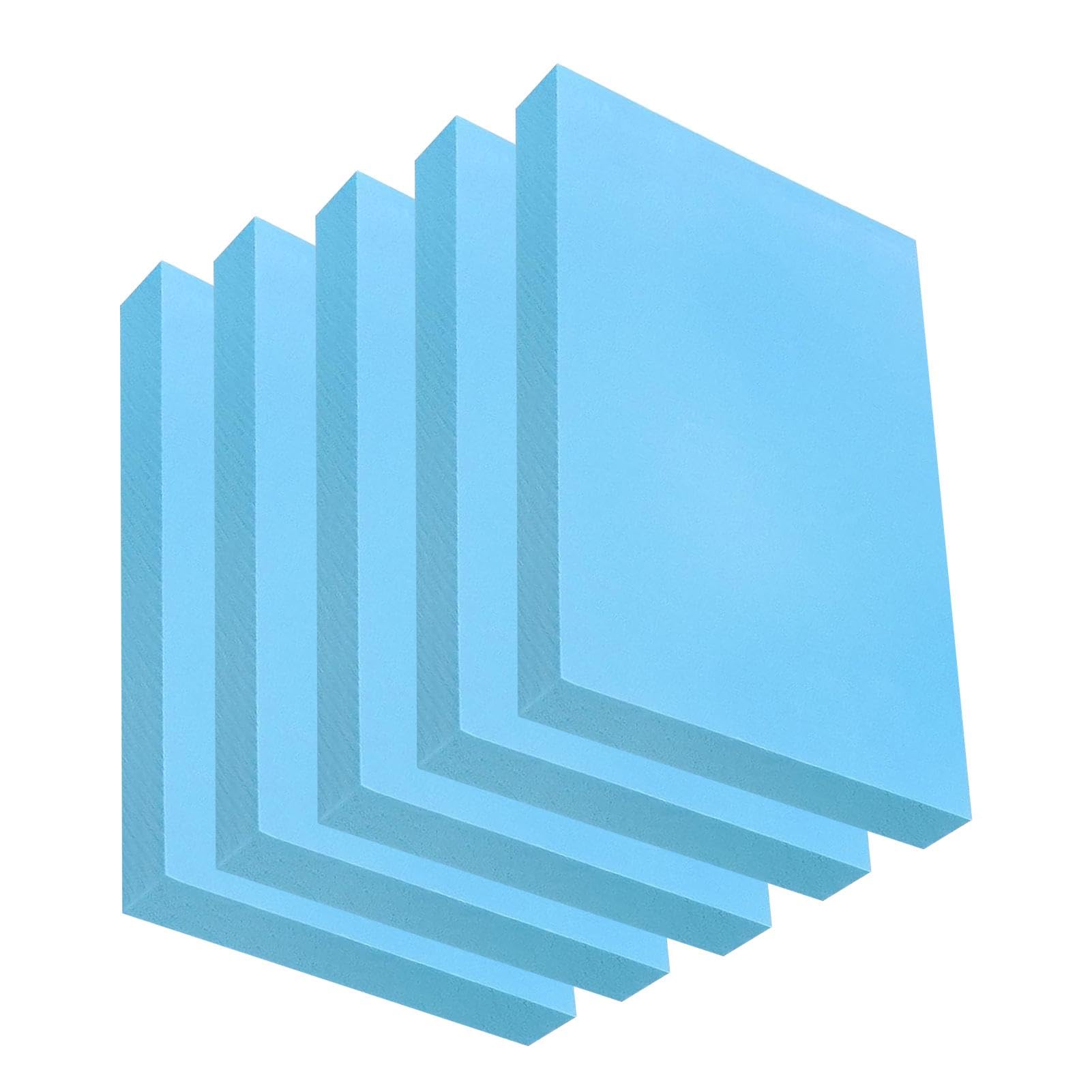 5 PCS Polystyrene Foam Boards High Density Craft Foam Sheets, 30x20 High Density Craft Foam for Modelling, Sculpture