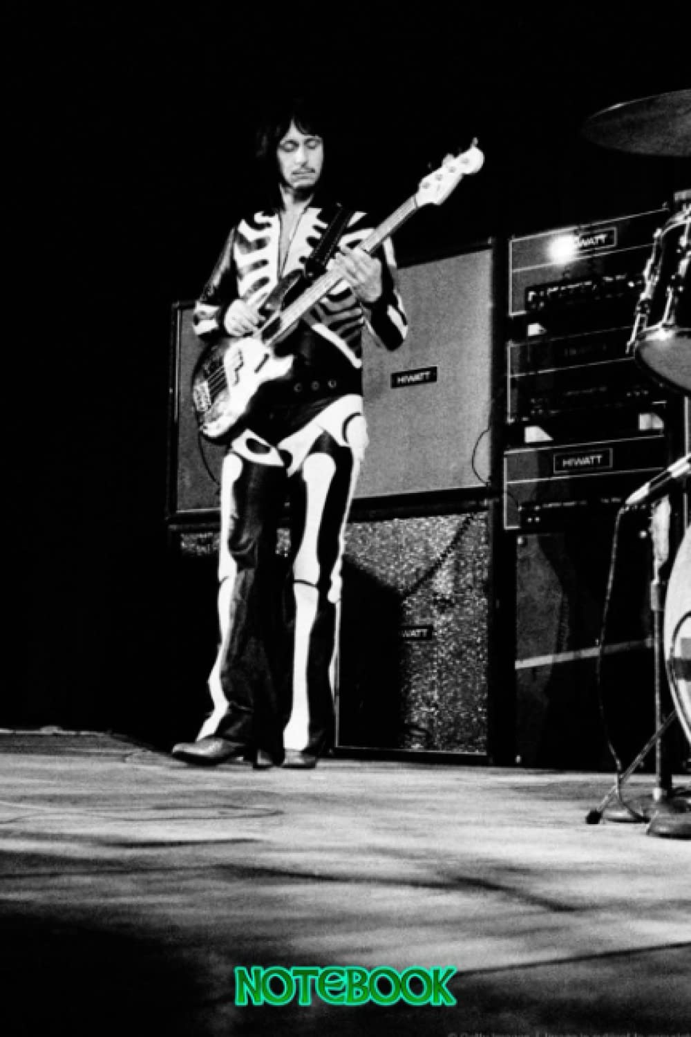 Notebook John Entwistle journal de bord rock et cahier de notes pour fan