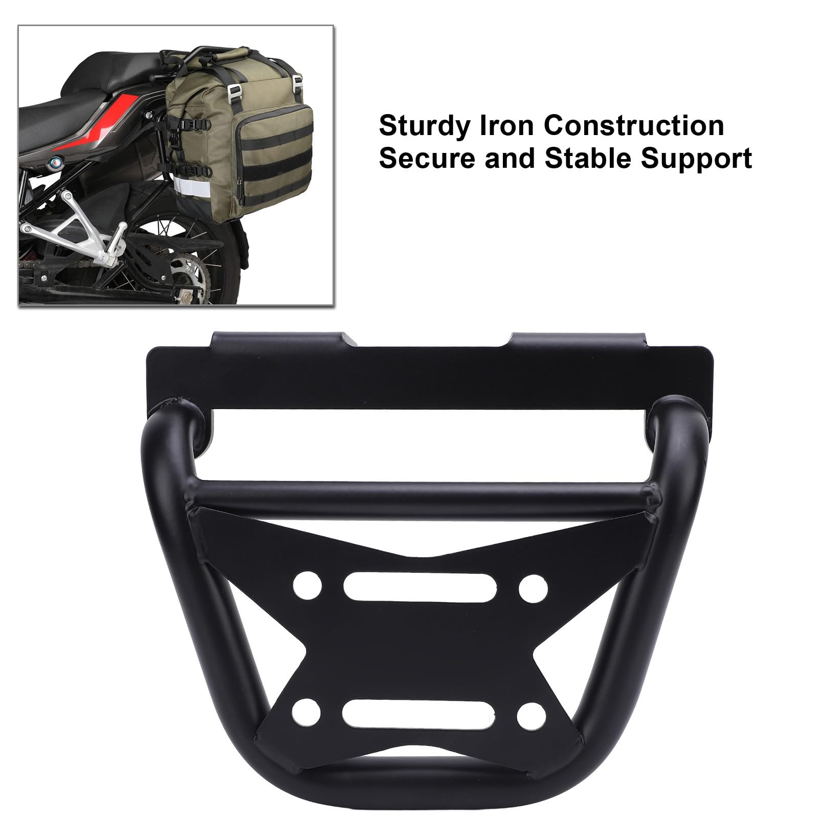 Staffa per Borsa Laterale Moto Ferro Spazio di Archiviazione Aggiuntivo Installazione Semplice Scrambler 800 2023 2025 (A sinistra: DS829 BBZJ)