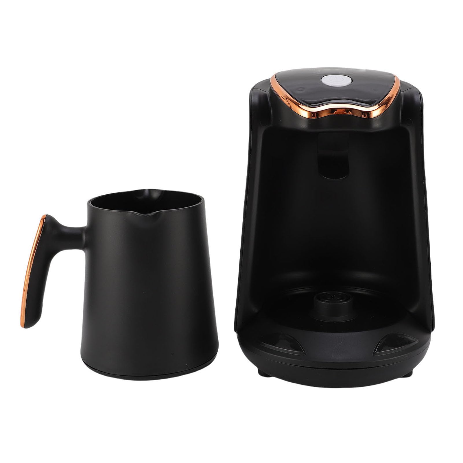 4 Tassen Kaffeemaschine, 600 W 0,3 L Tragbarer Türkischer Kaffeemaschine Anti -Überlauf, Anti -Trockenverbrennung (EU -Stecker 220 V)