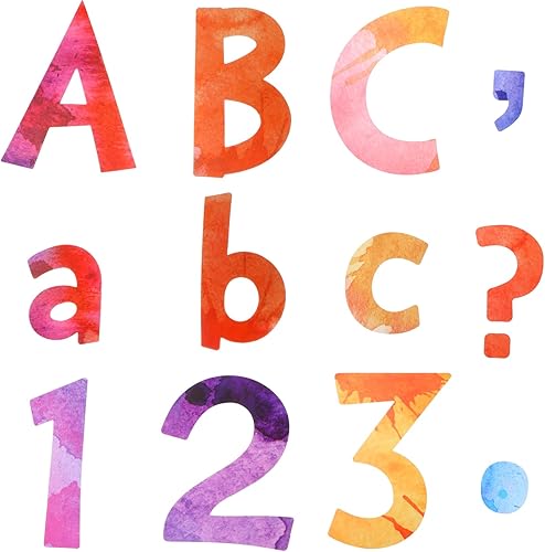 Miniatura 3 de Tenare Juego de 134 letras para tablón de anuncios de 5 pulgadas, letras del alfabeto, números, letras para tablero de anuncios, decoración del