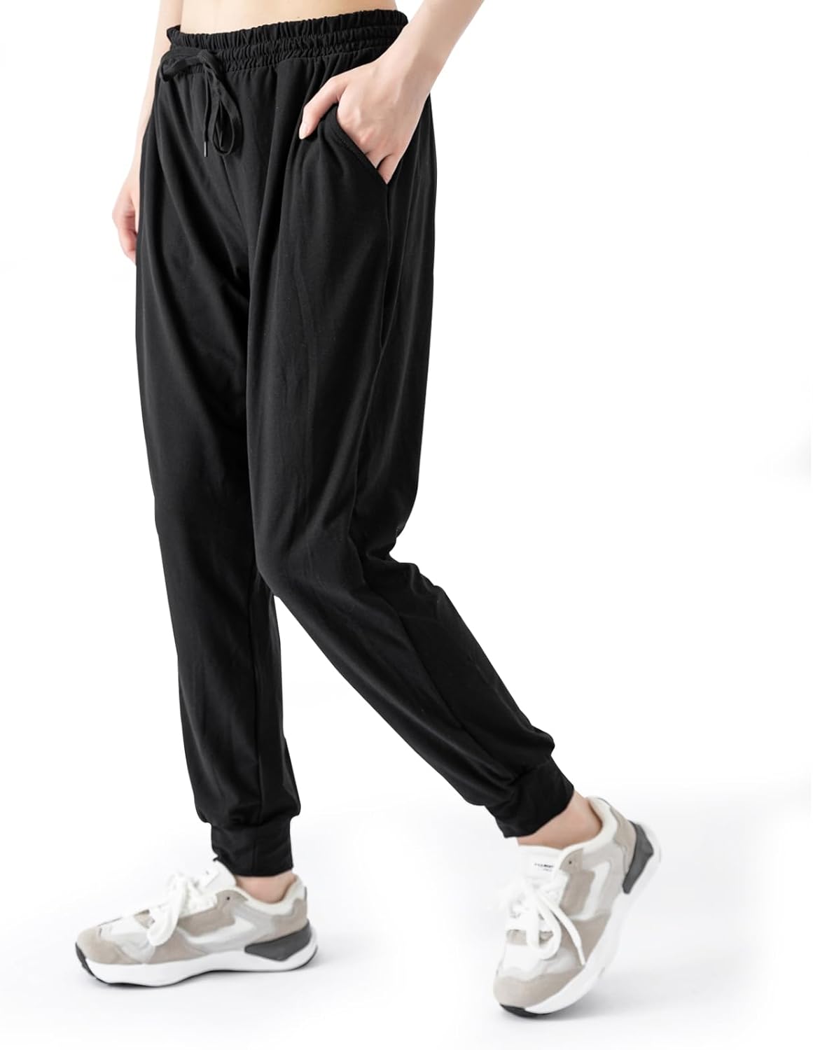 TRIUNION 2 Pack Sweatpants for Women with Pockets Lightweight Jogger Pants for Women Lounge Pants for Workout Running Yoga - Image 2