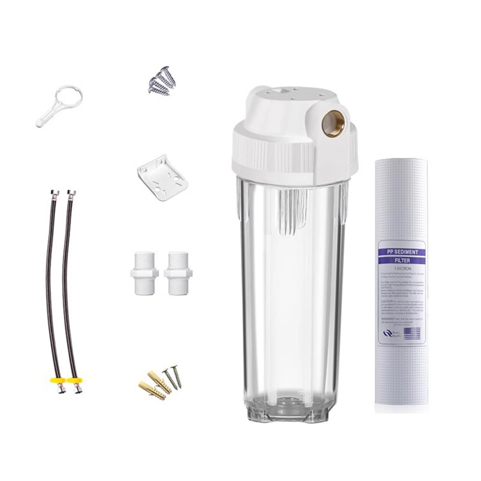 Botella de filtro depurador de agua transparente, dispensador de agua, reemplazo de filtro de botella de filtración transparente para accesorio depurador