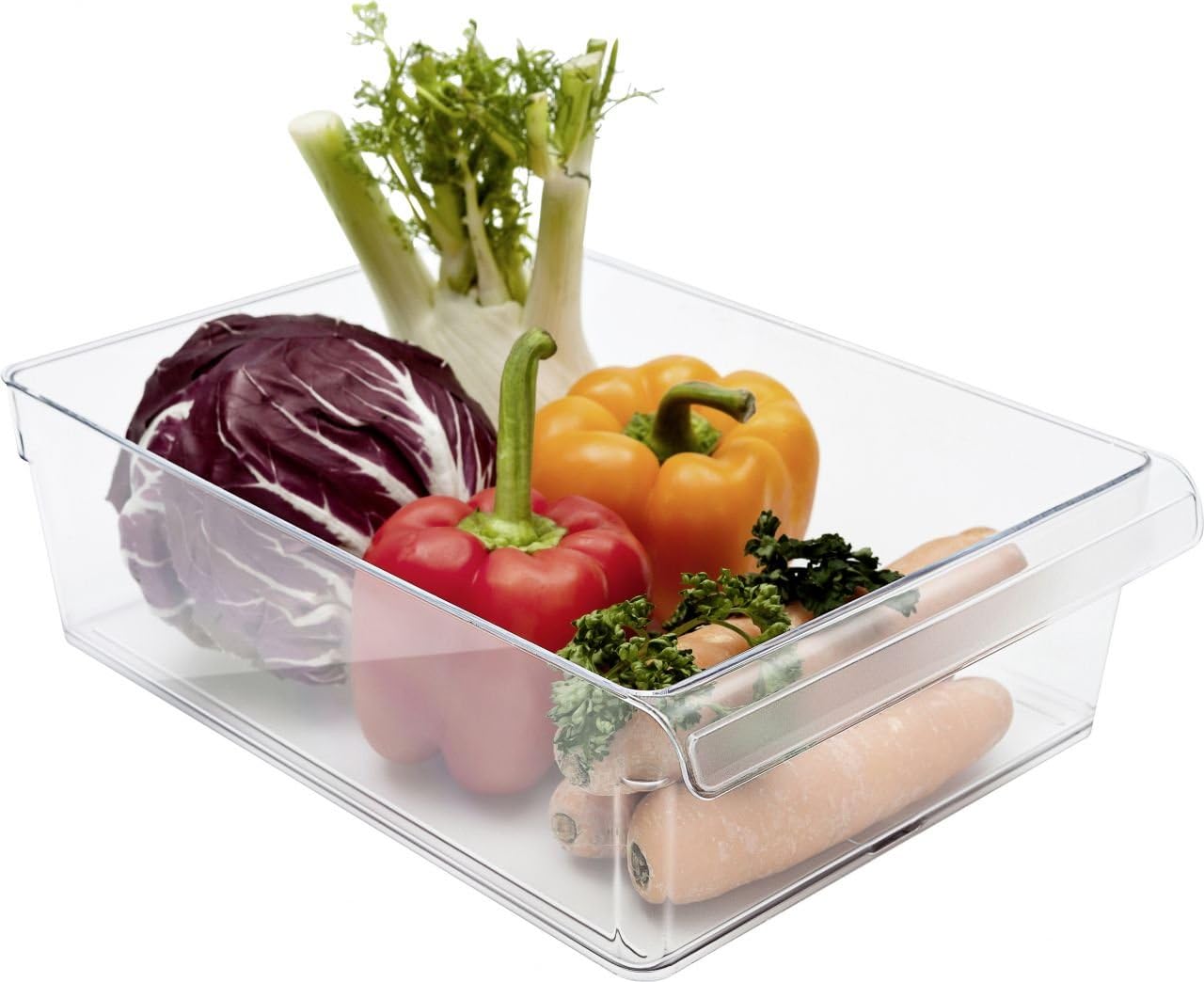 Rotho Loft Lot De 3 Organisateurs Réfrigérateur Transparents - Boîtes De Rangement Sans BPA, Empilables, Pour Frigo, Cuisine, Garde-Manger