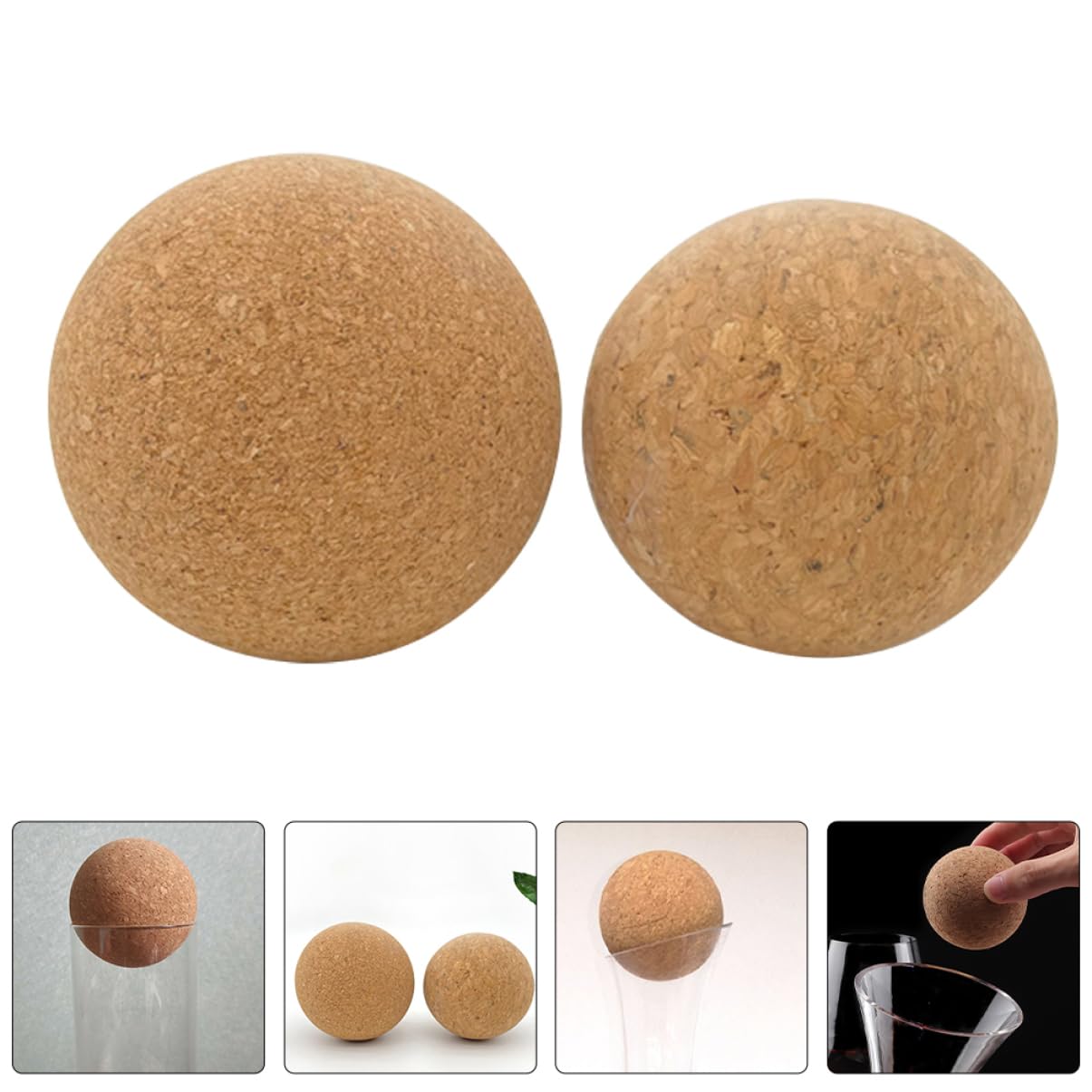 Tapones De Vino De Madera Tapones De Corcho para Decantador Sellado Hermético para Botellas De Vino Accesorios De Fiesta Y 2 Piezas X 5