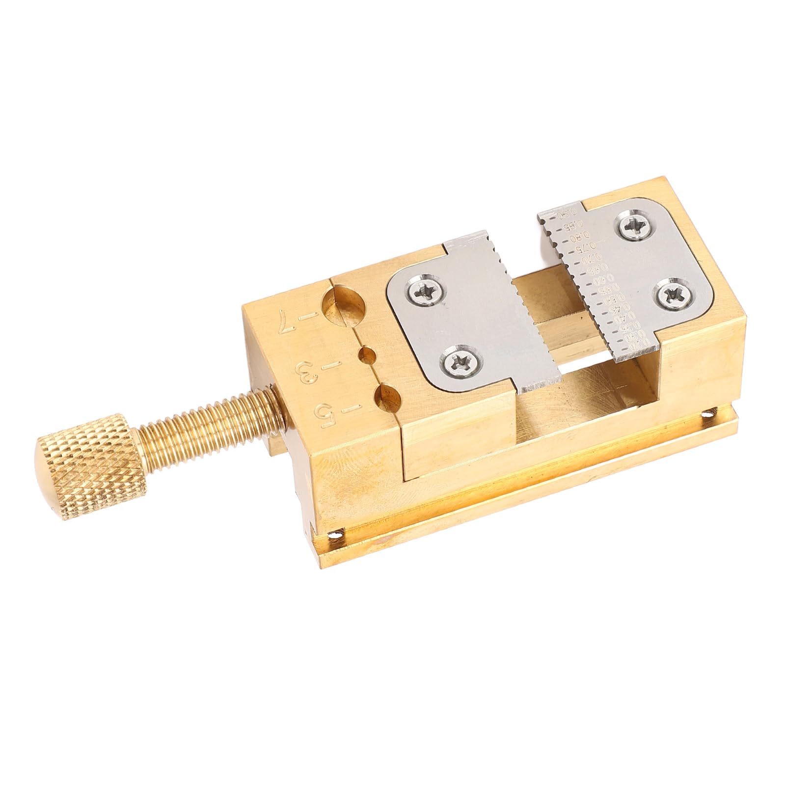 Demeras Supporto per Lancette dell'orologio, Morsa da Banco Resistente all'usura Apertura 0,2-0,9 Mm per Riparazione Orologio da Polso
