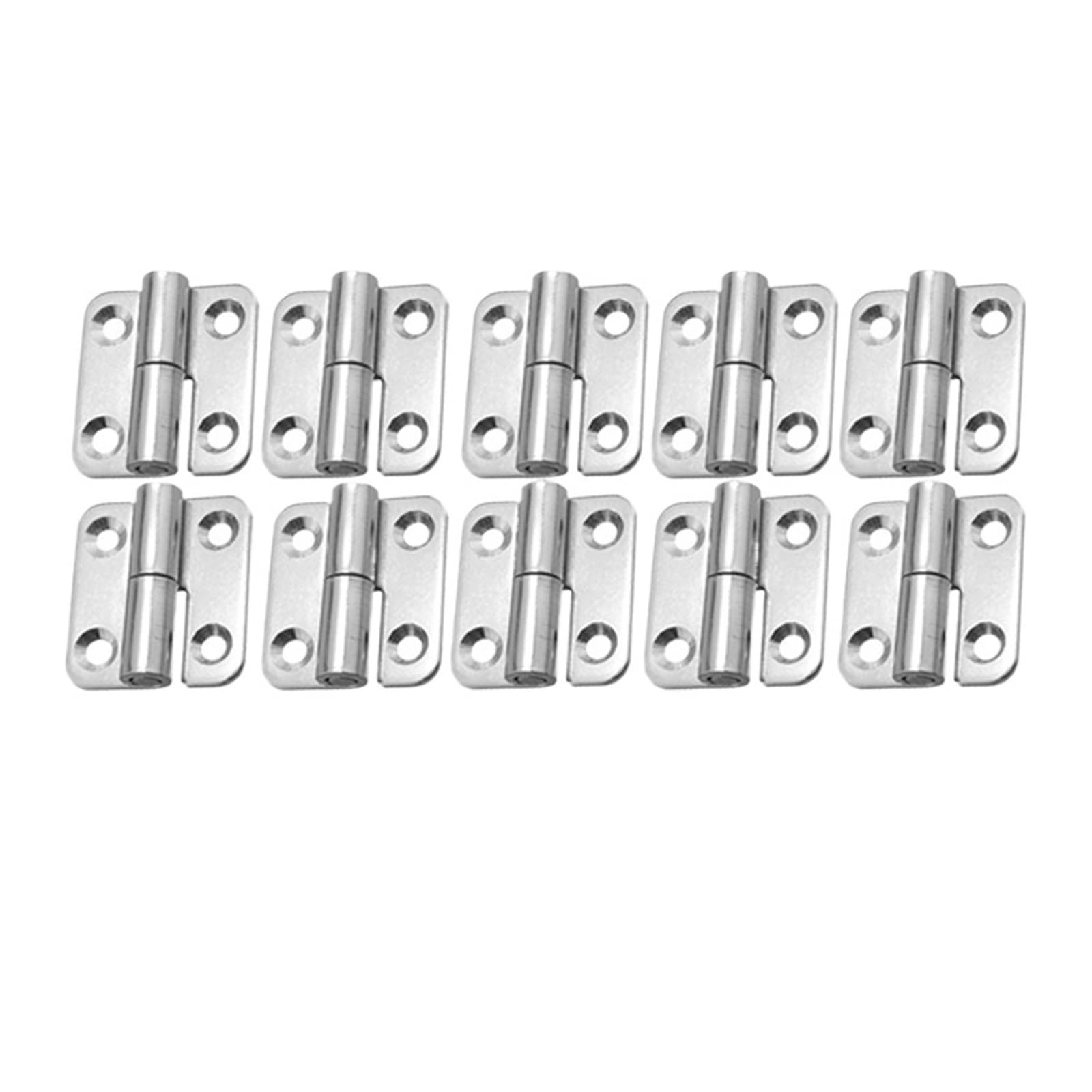 Aiqijohi 1.5 Inches-10Set Door Hinges Universal Door Hinges Connector Detachable Flag Lift Off Hinge Stainless Steel Slip Joint Cabinet Cupboard Hardware(1.5 Inches-10Set)