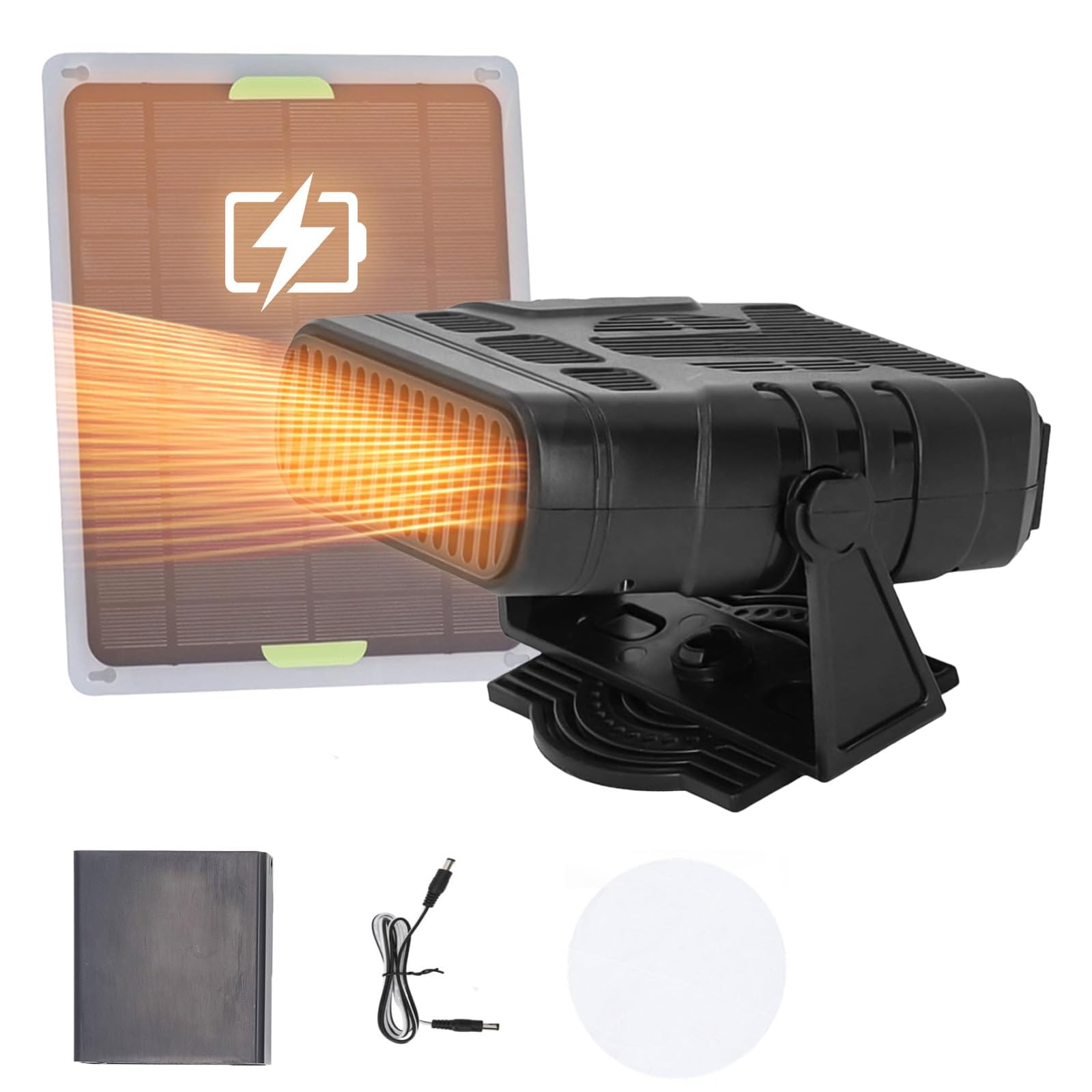 Calentador solar para acampar, calentador de gallinero alimentado por energía solar, secador de aire automotriz para gallinero, casa para mascotas al aire libre