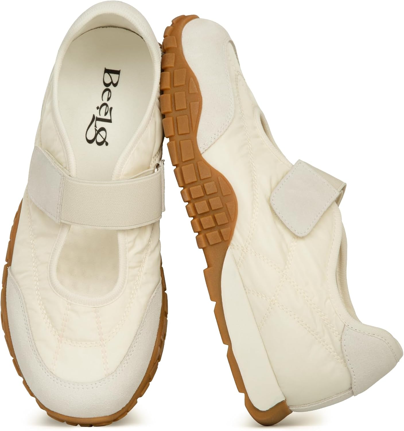 Women's Mary Jane Sneakers Casual Comfortable Walking Shoes with Memory Foam Insole Ballet Trendy Sneaker