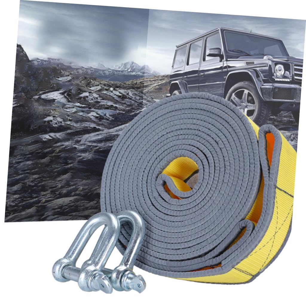 SOLUSTRE 1 Satz Robustem Abschleppseil Nylon mit Haken für Sicheres Abschleppen Notfällen für Autos und Anhänger