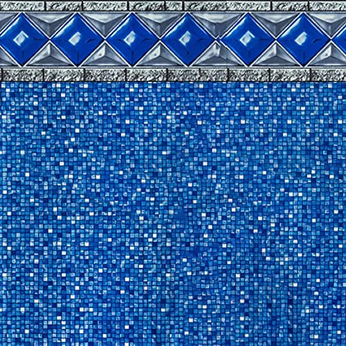 Swimline Unibead Pool Liner for Above Ground Pools Crystal Tile 15 x 30 Oval 54 Inch Wall 25 Gauge