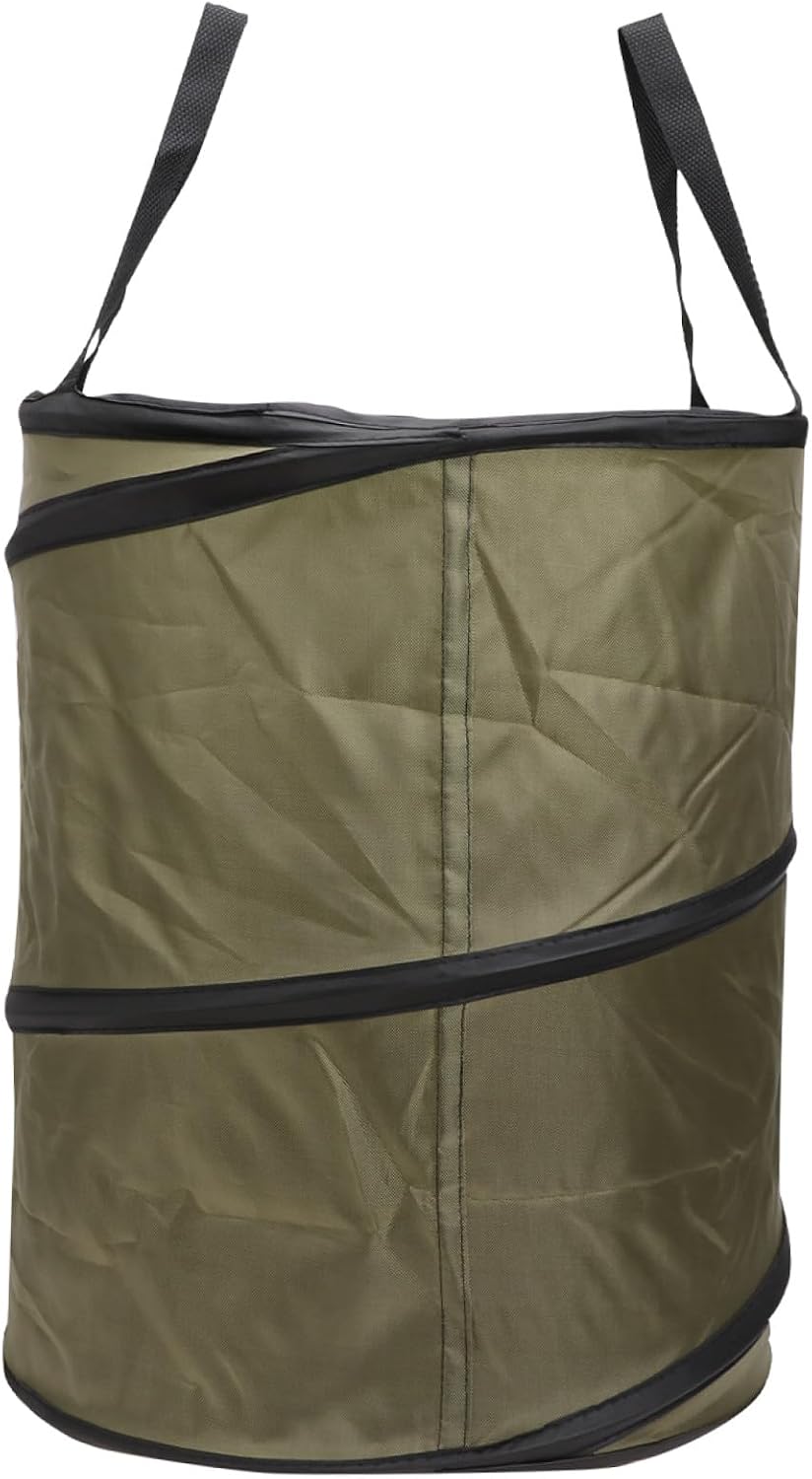 Generic Outdoor Pop-Up Garbage Storage Bag for Lawn and Garden – Portable Collapsible Trashcan for Camping and Yard Waste – Sturdy Leaf Trash Bag Easy Setup