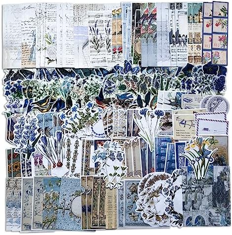Kit Scrapbooking Vintage - Autocollants, Papiers, Cartes - DIY Journal Créatif - Cadeau Adolescents