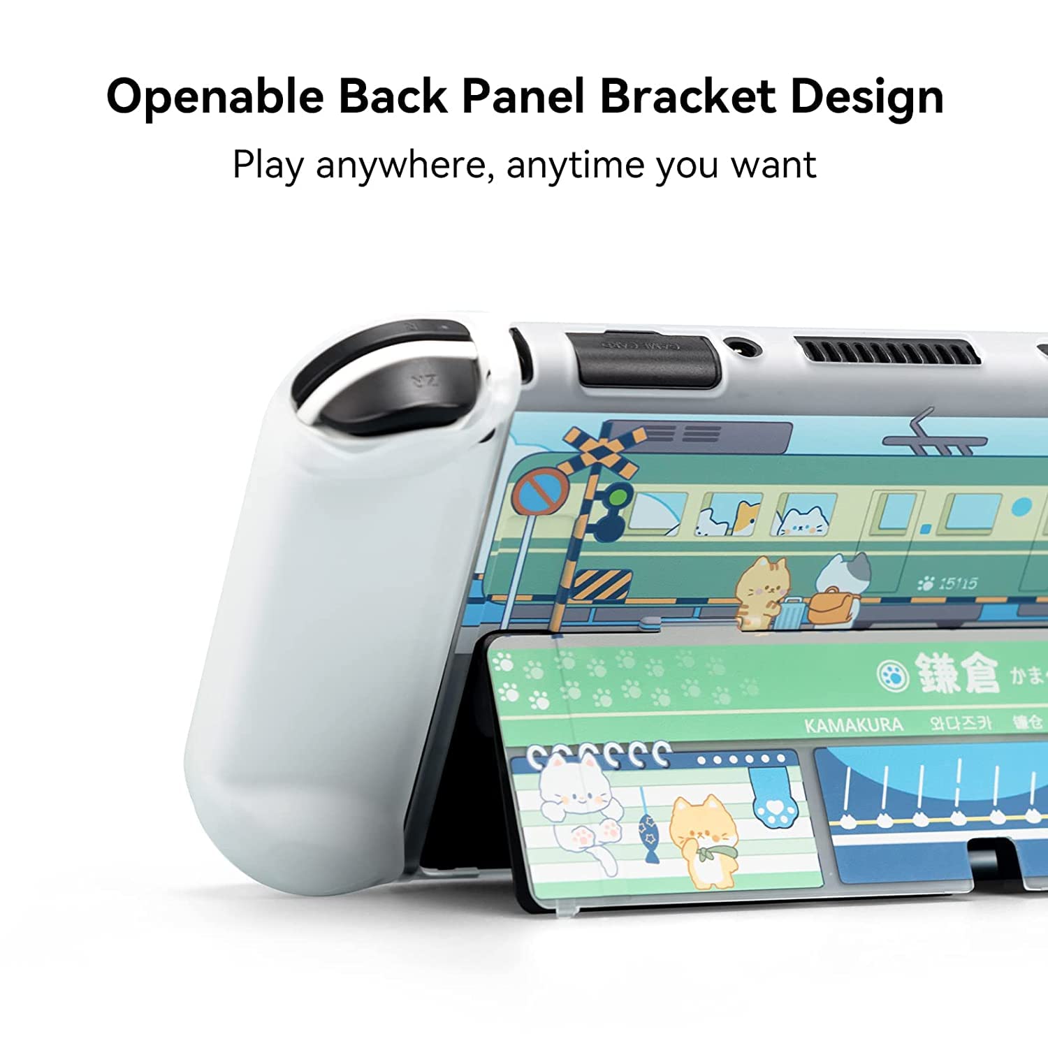 GeekShare Cover Protettiva Slim Compatibile con Switch OLED e - Protezione antigraffiti e antigraffiti - Per i viaggi