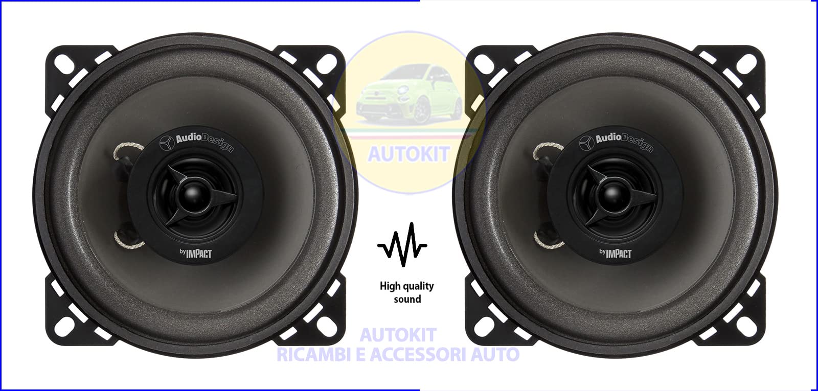 Generico CASSE ALTOPARLANTI SPECIFICHE PER PANDA modello 141 750-1000 prodotte dal 1986-2003 - PH 100 P - KT60011N