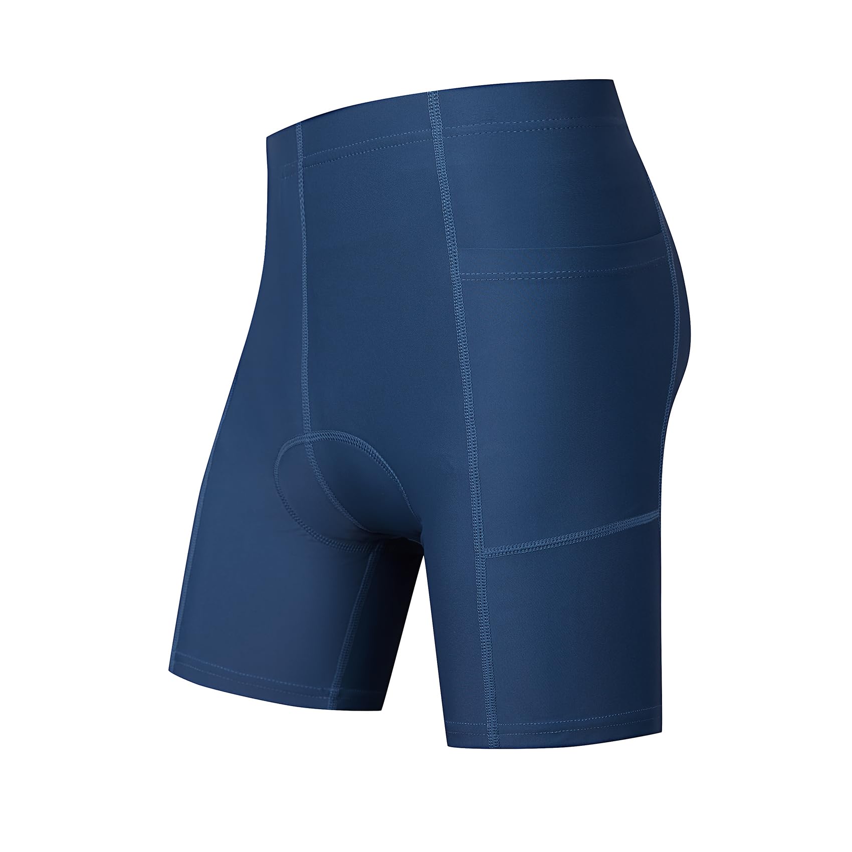 Gepolsterte Kinder-Fahrradhose für Jungen und Mädchen, mit Taschen, 3D-Polsterung, Radhose für Jungen