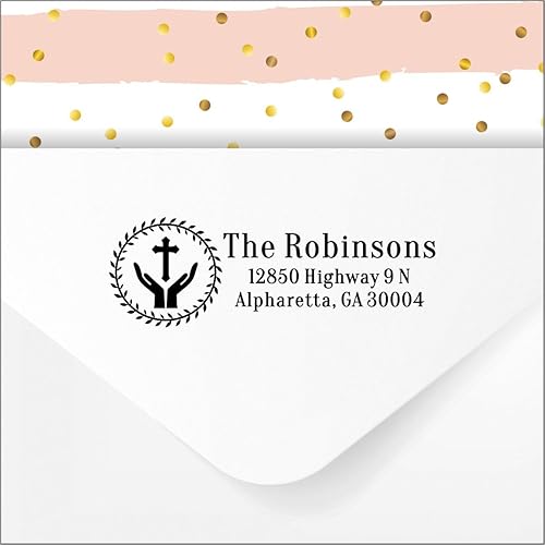 Sello de dirección de devolución personalizado, autoentintado, pre-entintado con tinta negra, sello de goma personalizado para correos personales y