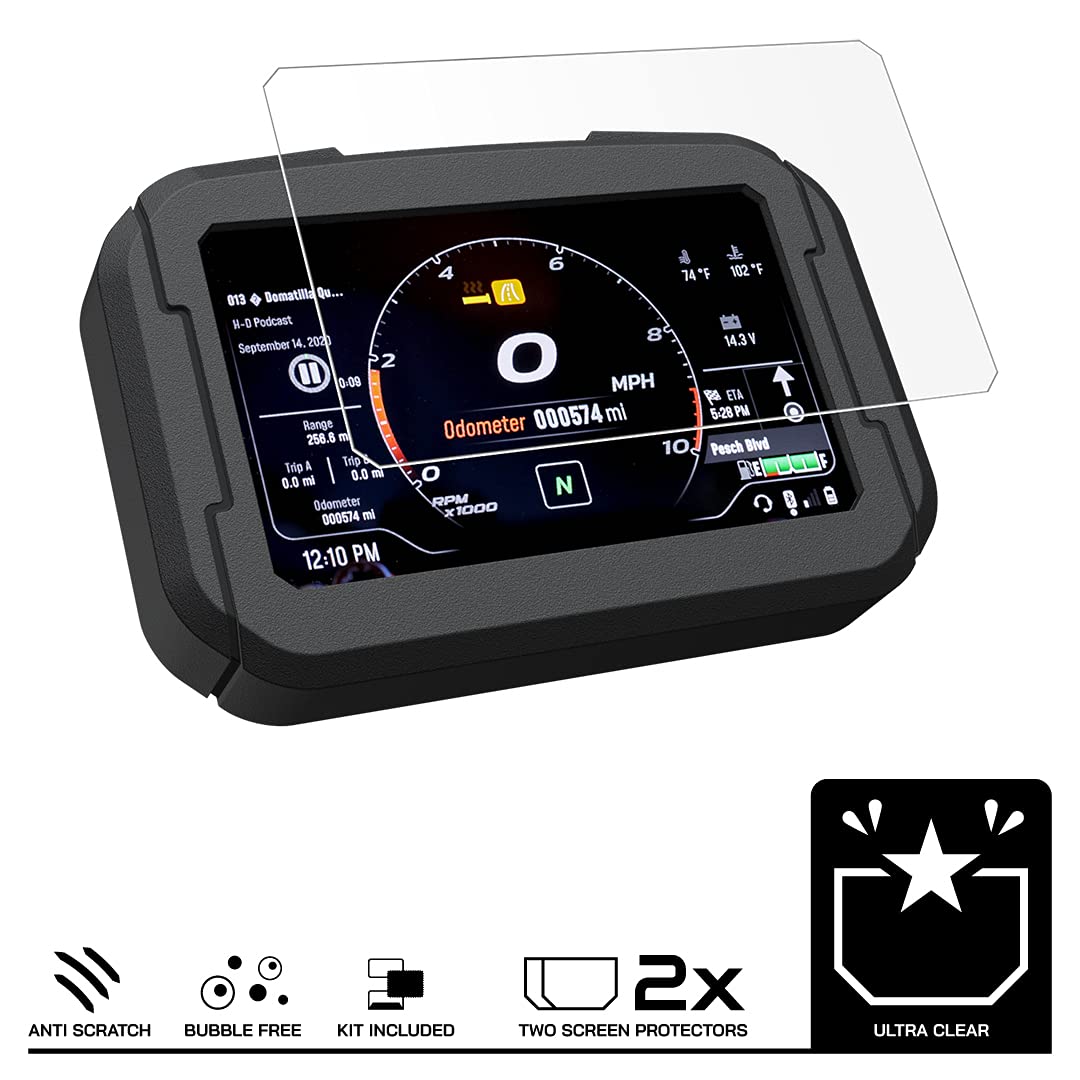 Speedo Angels Dashboard Screen Protector compatible with PAN AMERICA (2021-) 2 x Ultra Clear