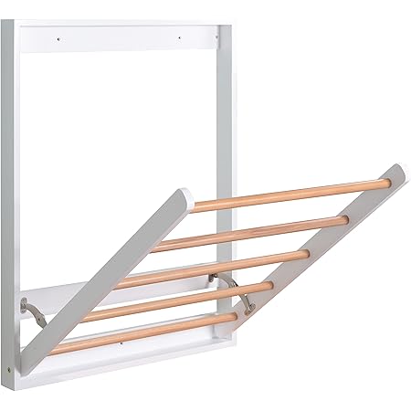 Amazon.com: Whitmor Wall Mounted Drying Rack, White : Home & Kitchen
