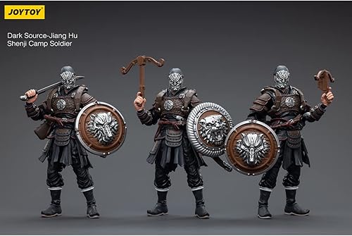 Miniatura 4 de Joytoy 118 - Figura de acción de fuente oscura, Jiang Hu Shenji Camp Soldier Set de 3