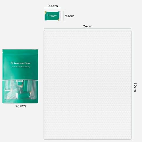 Miniatura 9 de 20 toallas comprimidas desechables de toallas comprimidas, toalla comprimida desechable para la cara, paño portátil para limpiar las manos, pañuelo