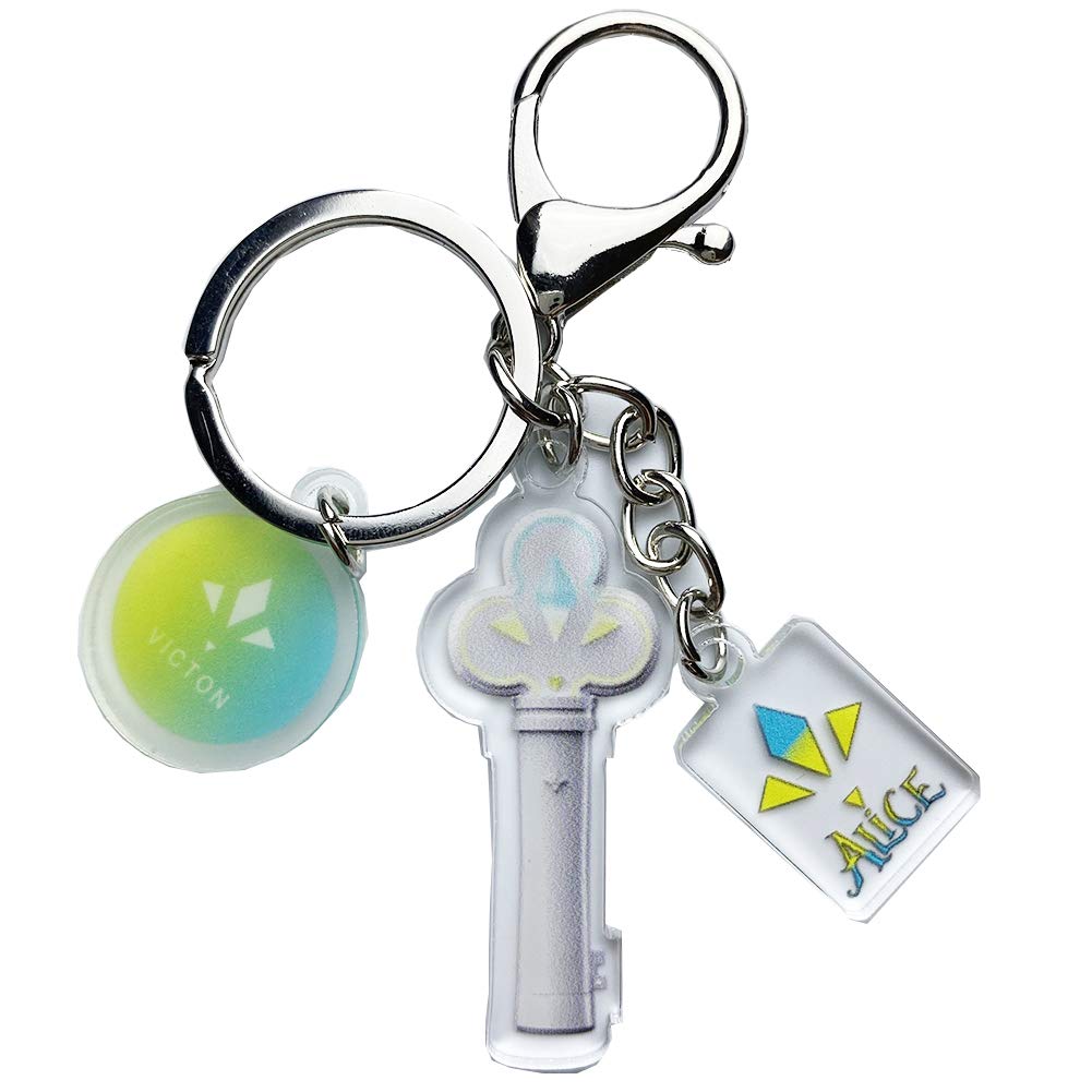 KPOP Bangtan Boys GOT7 NCT ATEEZ NCT EXO Light Stick Keychain Accessories Key Ring Bag Ornaments (VICTON)