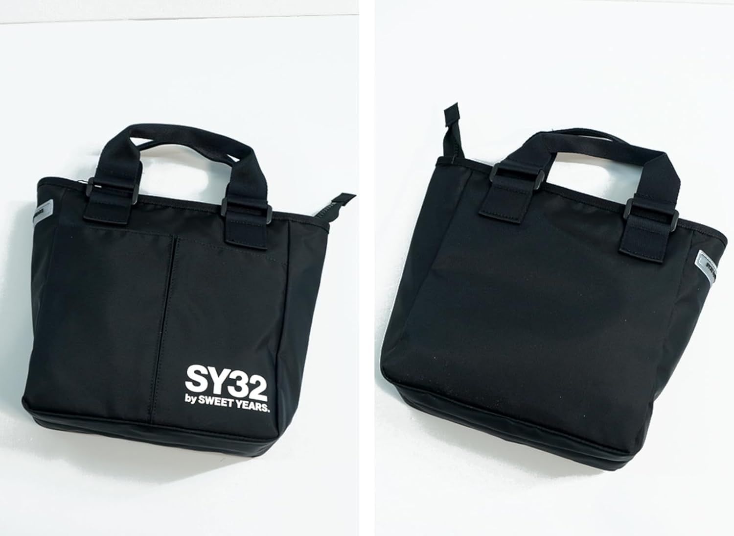 Amazon | SY32 エンブレムロゴプリント ミニトートバッグ ユニセックス