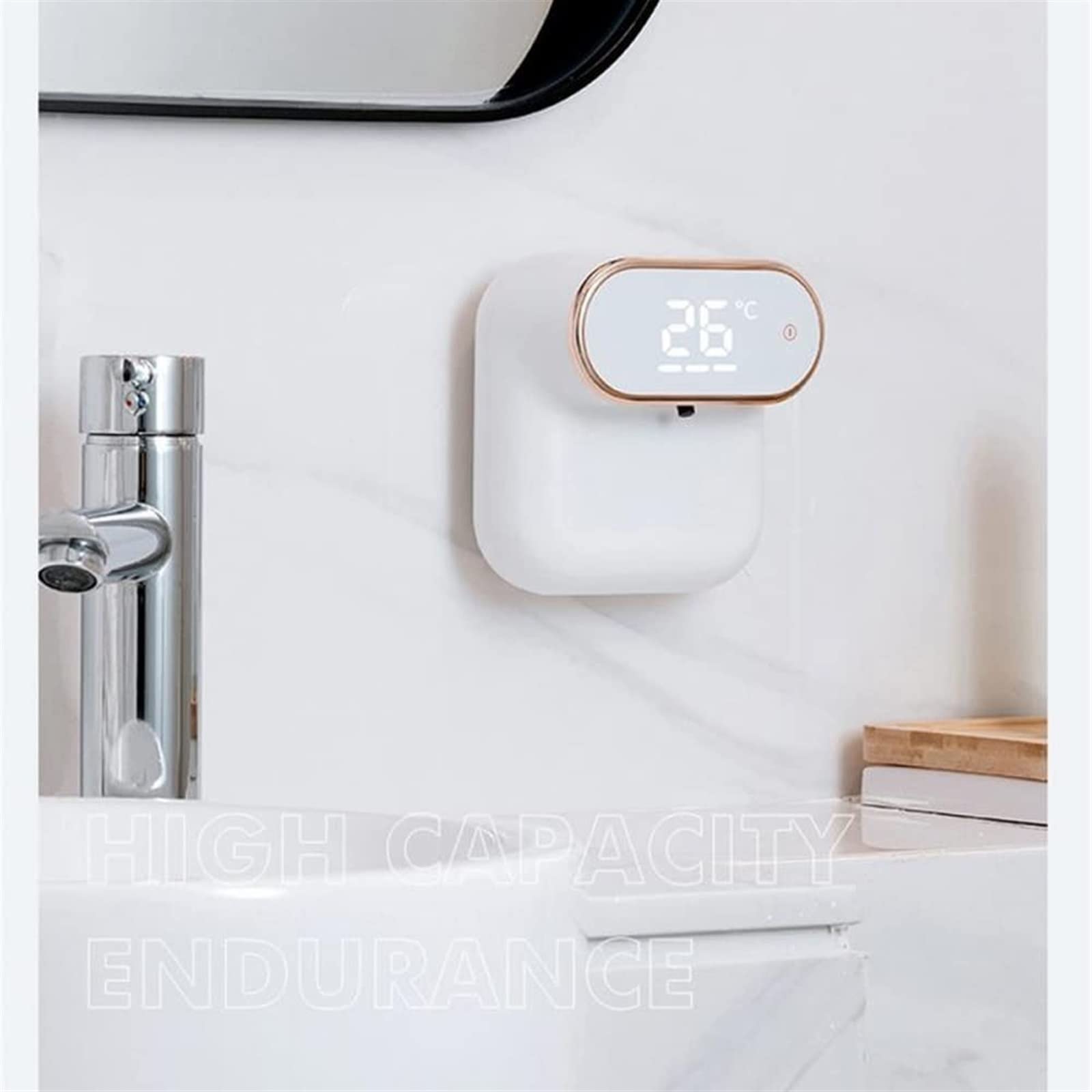 Distributeur automatique de savon à capteur, rechargeable par USB, lavage des mains mural en mousse, petit et pratique pour la maison et le bureau, fonctionnement sans contact