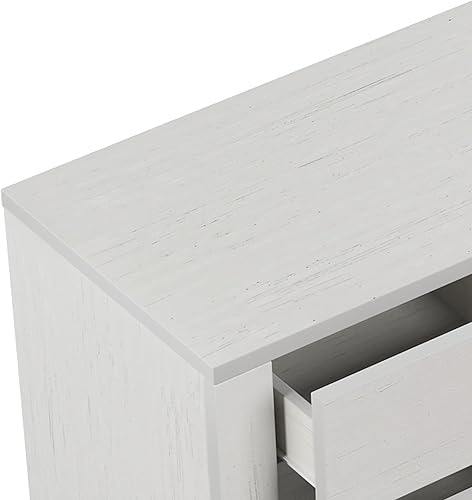 Miniatura 7 de Merax Cómoda moderna de madera de granja de 6 cajones para dormitorio armario de almacenamiento amplio para niños armario de bebé ropa soporte de TV